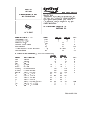 CMPT6428 Datasheet PDF Central Semiconductor