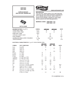 CMPT5088 Datasheet PDF Central Semiconductor