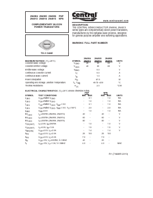 2N4904 Datasheet PDF Central Semiconductor