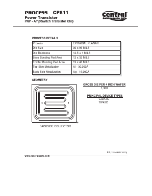 CP611 Datasheet PDF Central Semiconductor