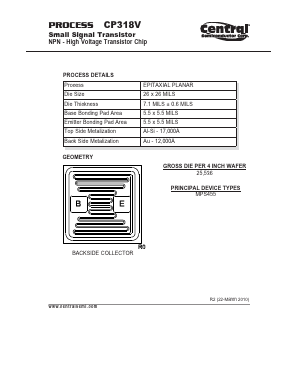 CP318V Datasheet PDF Central Semiconductor
