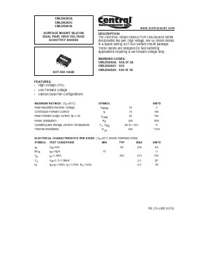 CMLD6263S Datasheet PDF Central Semiconductor