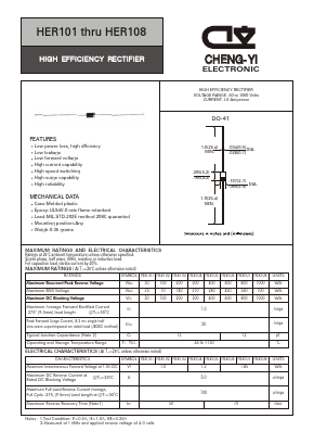 HER101 Datasheet PDF CHENG-YI ELECTRONIC CO., LTD.