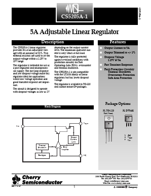 CS5205A-1GDPR3 Datasheet PDF Cherry semiconductor