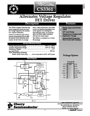 CS3361 Datasheet PDF Cherry semiconductor