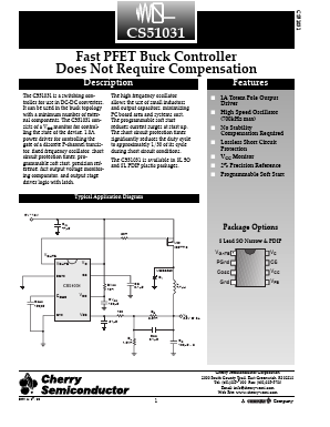 CS51031 Datasheet PDF Cherry semiconductor