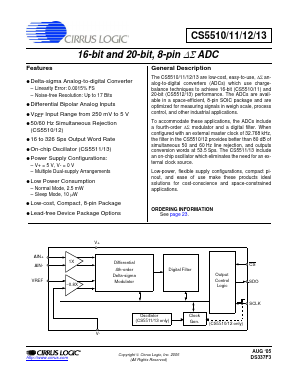 CS5512 Datasheet PDF Cirrus Logic