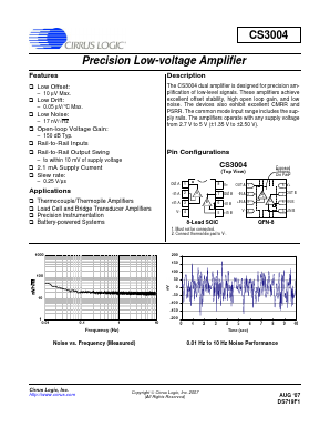 CS3004-FNZ Datasheet PDF Cirrus Logic