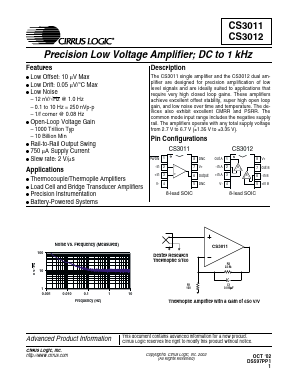 CS3012-IS Datasheet PDF Cirrus Logic