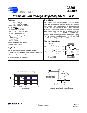 CS3011-IS Datasheet PDF Cirrus Logic
