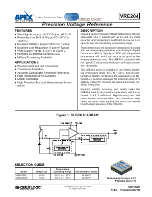 VRE204 Datasheet PDF Cirrus Logic