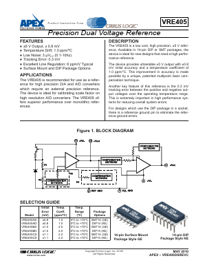 VRE405BS Datasheet PDF Cirrus Logic