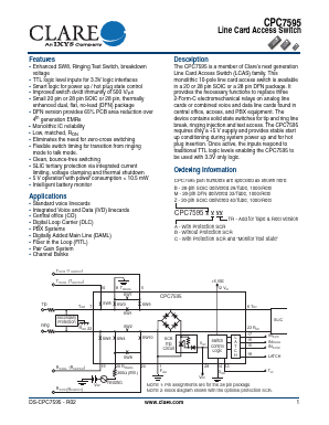 CPC7595MA Datasheet PDF Clare Inc  => IXYS