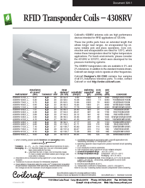 4308RV-685XGL Datasheet PDF Coilcraft Inc