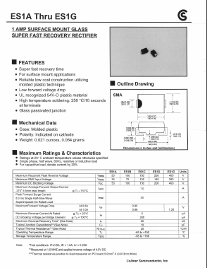 ES1C Datasheet PDF Collmer Semiconductor