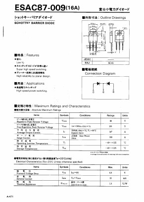 ESAC87-009 Datasheet PDF Collmer Semiconductor