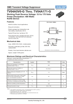 TV04A700KB-G Datasheet PDF ComChip