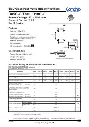 B10S-G Datasheet PDF ComChip