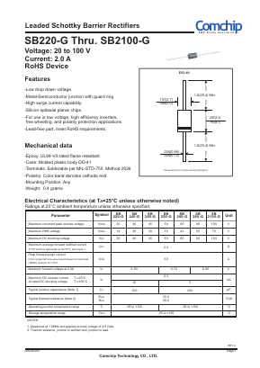 SB260-G Datasheet PDF ComChip