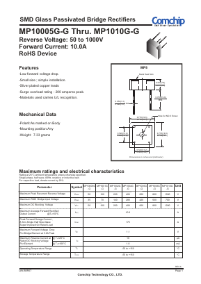 MP1002G-G Datasheet PDF ComChip