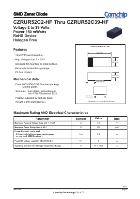 CZRUR52C2V4-HF Datasheet PDF ComChip