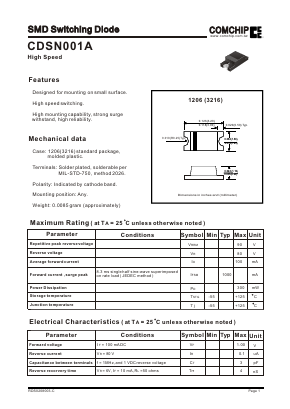 CDSN001A Datasheet PDF ComChip