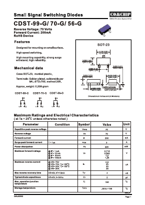 CDST-70-G Datasheet PDF ComChip