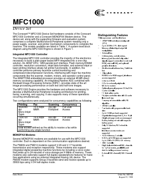 MFC1000 Datasheet PDF Conexant Systems