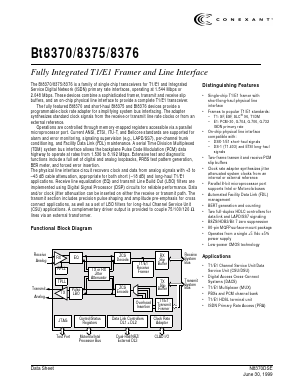 BT8370KPF Datasheet PDF Conexant Systems