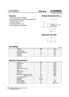 S1A050000 Datasheet PDF COSMO Electronics