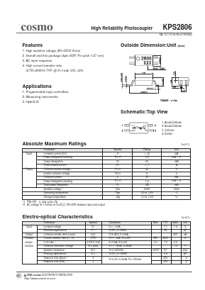 KPS2806 Datasheet PDF COSMO Electronics