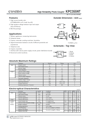 KPC355NT Datasheet PDF COSMO Electronics