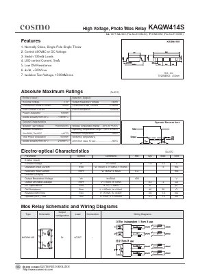 KAQW414S Datasheet PDF COSMO Electronics