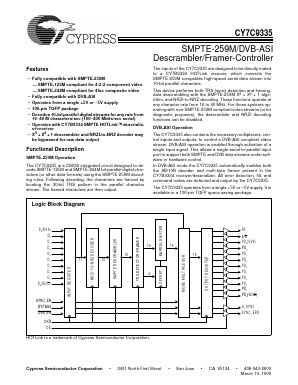 CY7C9335-270AC Datasheet PDF Cypress Semiconductor