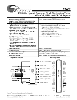 CY2210-04 Datasheet PDF Cypress Semiconductor