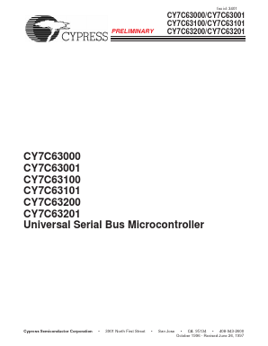CY7C63100 Datasheet PDF Cypress Semiconductor