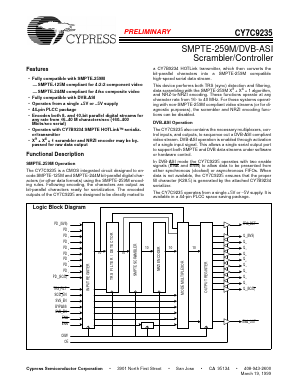 CY7C9235 Datasheet PDF Cypress Semiconductor