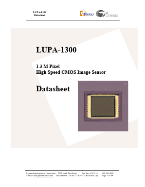 LUPA-1300 Datasheet PDF Cypress Semiconductor