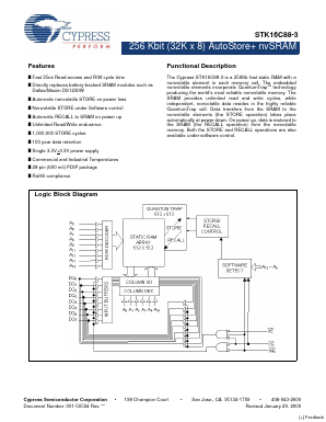 STK16C88-3 Datasheet PDF Cypress Semiconductor