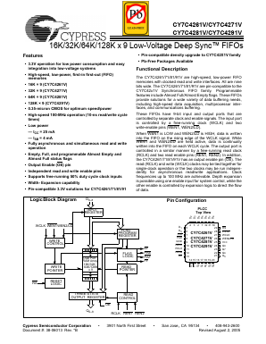 7C4291V-25 Datasheet PDF Cypress Semiconductor