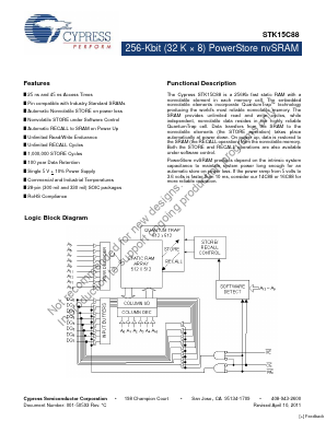 STK15C68 Datasheet PDF Cypress Semiconductor