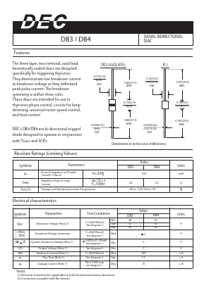 DB3 Datasheet PDF Daesan Electronics Corp.