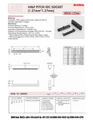 A32 Datasheet PDF DB Lectro Inc