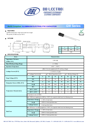 GW1A470LR Datasheet PDF DB Lectro Inc