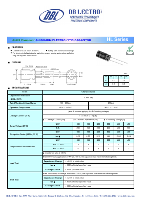 HL1A100MC Datasheet PDF DB Lectro Inc