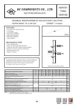 HER108 Datasheet PDF DC COMPONENTS