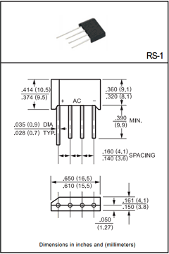 RS104 Datasheet PDF DC COMPONENTS