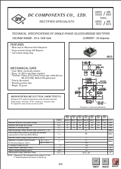 MB506 Datasheet PDF DC COMPONENTS