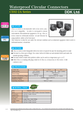 CE02-2A22-14P-D Datasheet PDF DDK Ltd.