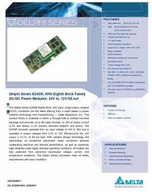 E24SR12005NRFA Datasheet PDF Delta Electronics, Inc.